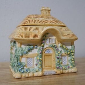 Spring Floral Easter Ceramic House Container by Teleflora